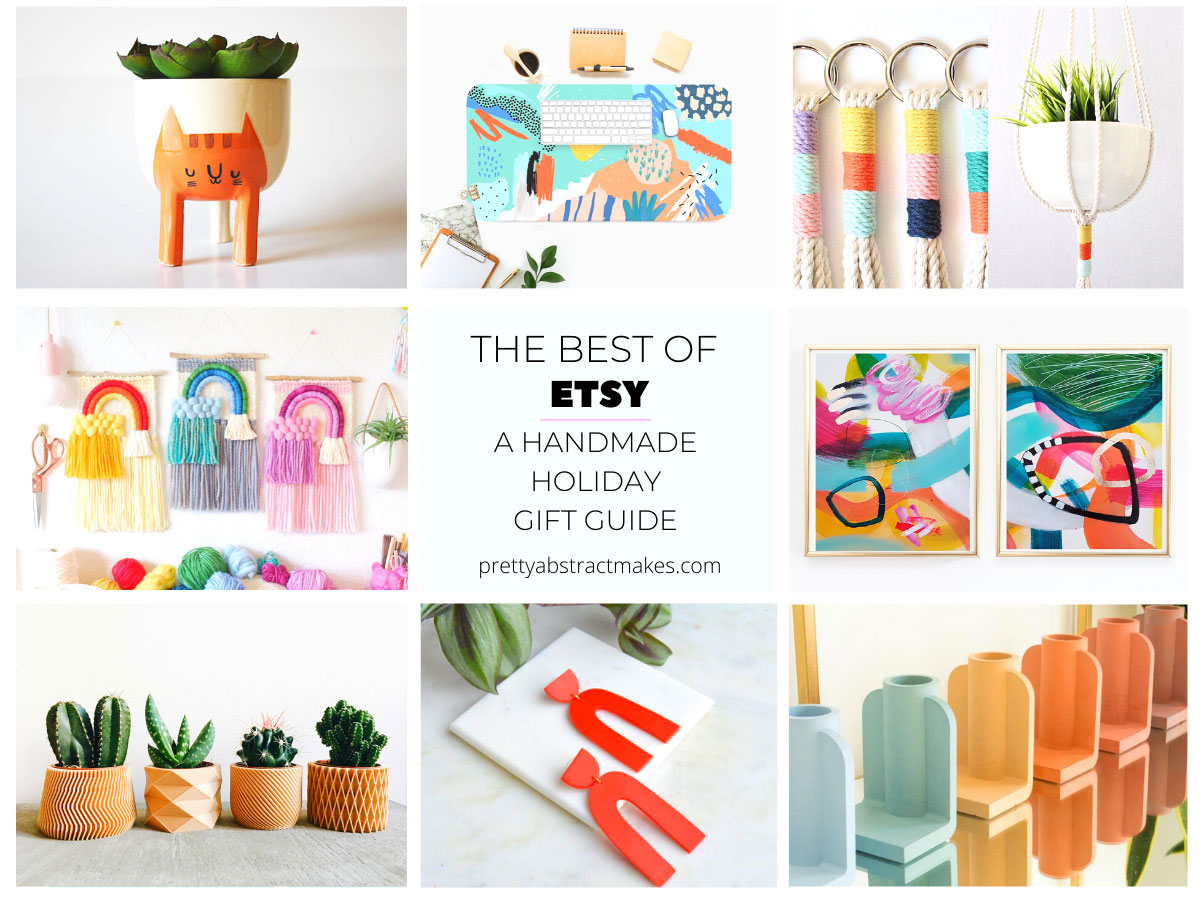 The Best Of Etsy: A Handmade Holiday Gift Guide - Pretty Abstract Makes